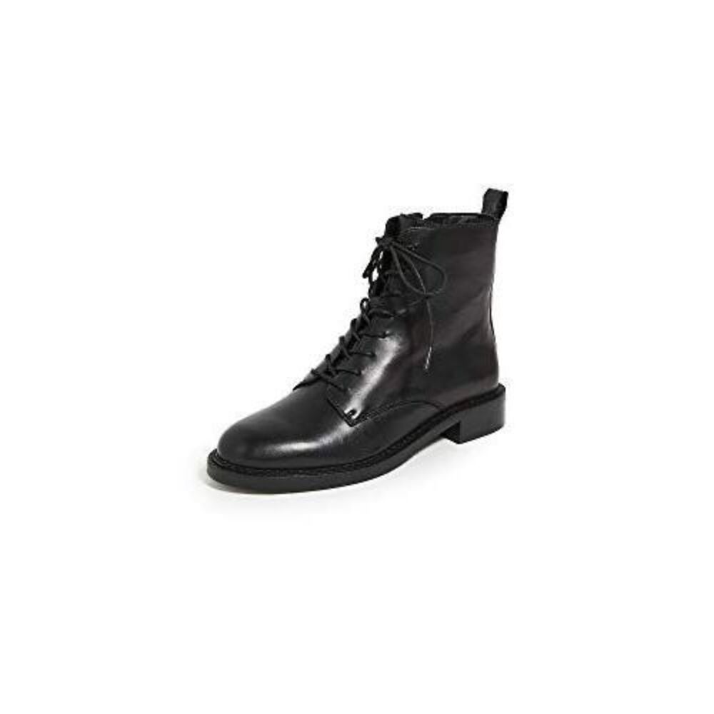 Sam Edelman Womens Black Leather Nina Chunky Lace Up Combat Boot Size 8.5